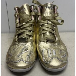Reebok Melody Ehsani Womens Gold Spike Sneakers Size 7.5